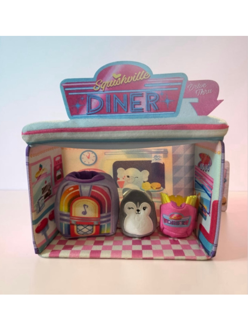 Squishville Diner by Squishmallows 4pc Play Set NWOT